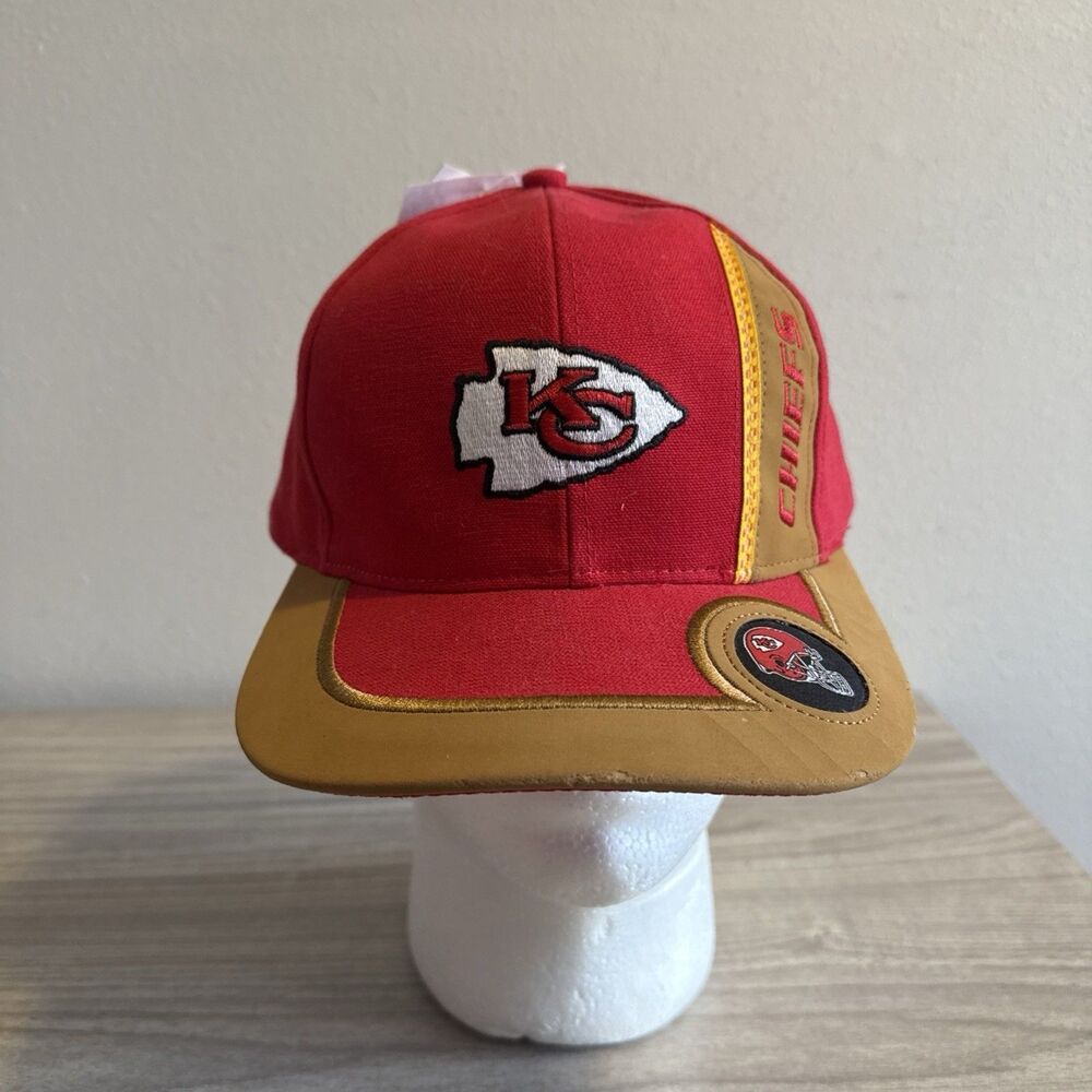 VTG Puma Kansas City KC‎ Chiefs NFL Pro Line Tomahawk LOGO Adjustable Hat Cap